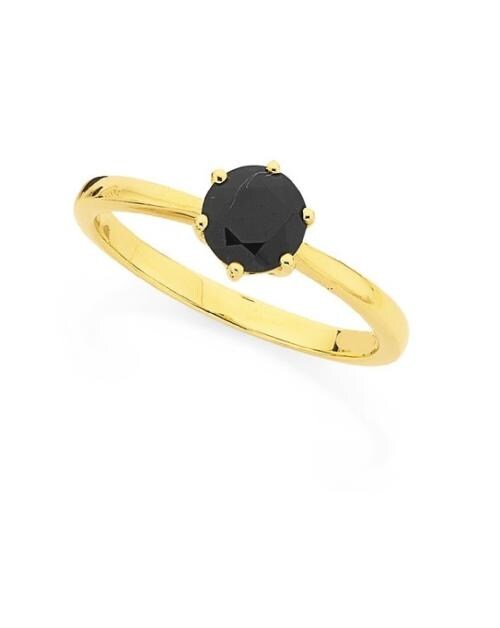 Gold Plated Hakik Stone Ring