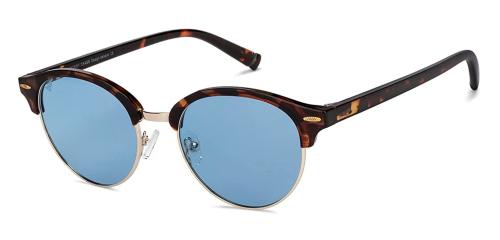 VINCENT CHASE EYEWEAR Polarized Square Full Rim Blue Sunglasses Men and Women Medium VC S14482