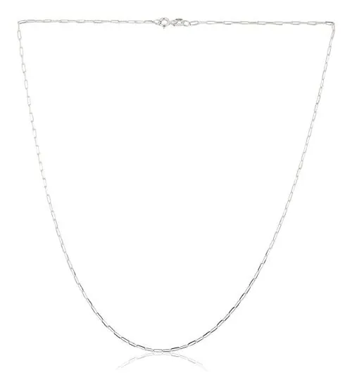 ELOISH Sterling Silver Thin Sleek Chain 925 Silver Interlinked Chain