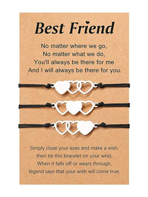 Yellow Chimes Stud Earrings For Girls (Pack Of 3 Pairs)(Black)