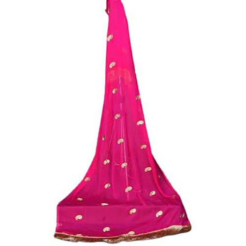 KKC -KIANA DRESSES Women Embroidered Chiffon Dupatta