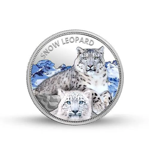 MMTC-PAMP WWF India Snow Leopard Purity 31.1 g Silver Coin