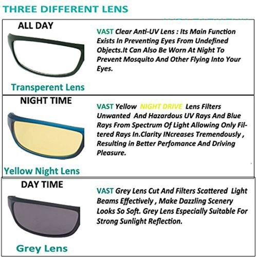 Vast UV Protected Sport Unisex Sunglasses (SPORTS SUNGLASSES,60,Yellow)