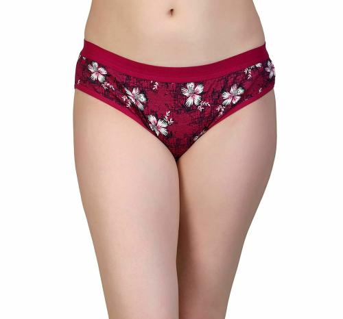U-LIGHT APPARELS Women Red Cotton Panties (L)