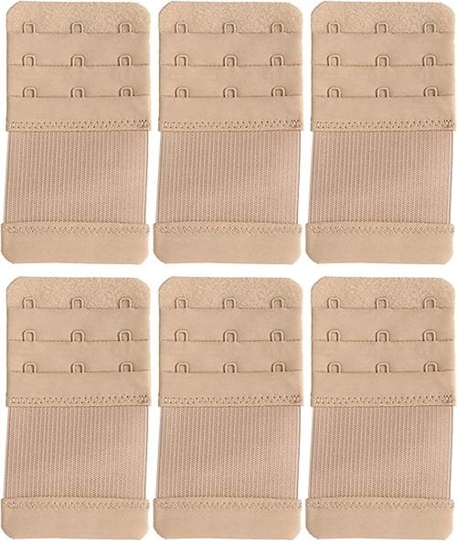 Cup’s-In Brown Self Design Cotton Pack of 3 Bra Extender