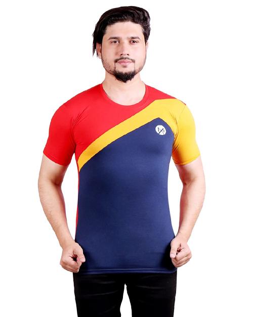 MAPON FASHION D3C4 Regular Fit Round Neck Half Sleeve Cotton Men's T-Shirt