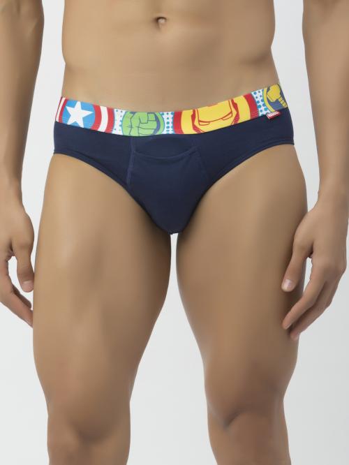John Players Infinity Heroes Cotton Brief in Navy