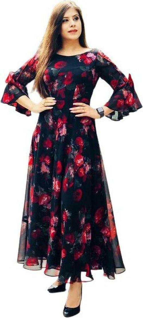 Dhaneri Women Gown Multicolor Dress