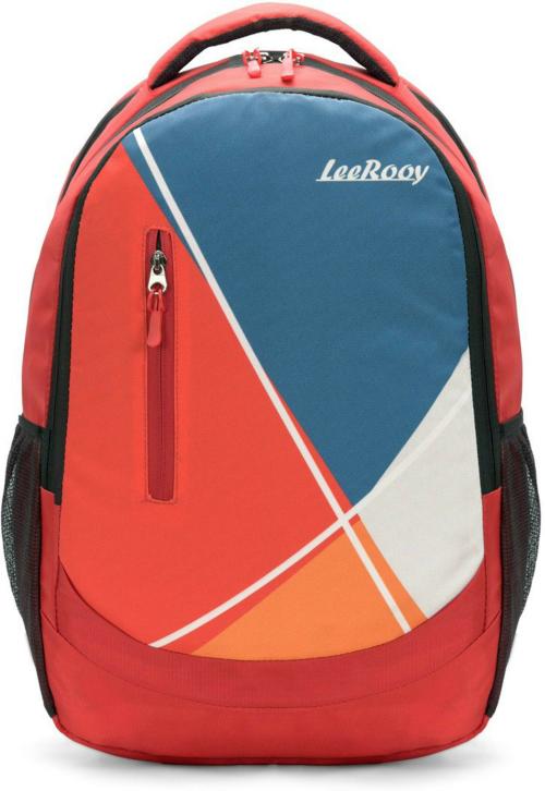 Leerooy Red Canvas School Bag Backpack, 35 L JioMart