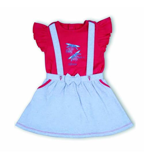 Buy KITEX Baby Sleeveless Girls Knee Top & Romber Red Colour 22068G