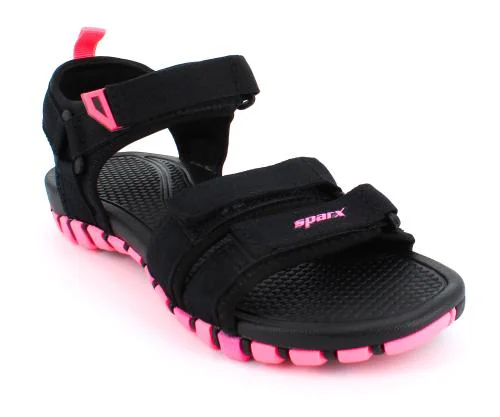 Sparx Women SS-535 Black Pink Floater Sandals