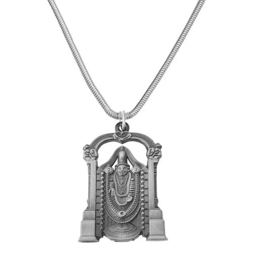 Buy M Men Style Lord Venkateshwara Tirupati Balaji Spiritual Jewellery Grey  Zinc And Metal Pendant Online at Best Prices in India - JioMart.