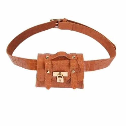 SATYAM KRAFT Women's Artificial PU Leather Belt with purse Ladies waist band and wallet set Adjustable Stylish Design kanduro-Belt for Girls, Sarees, Western Dress, Gown, Traditional Dress (Pack Of 1)