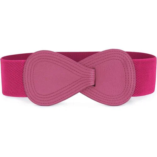 REDHORNSBow Design Women's Adjustable Waist Belt For Dresses - Pink