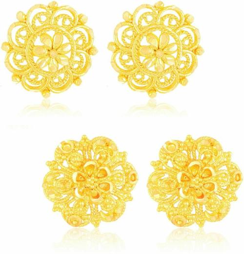 NIMZ Gold-Plated Earring Set Gold (Women) (Pack Of 2)