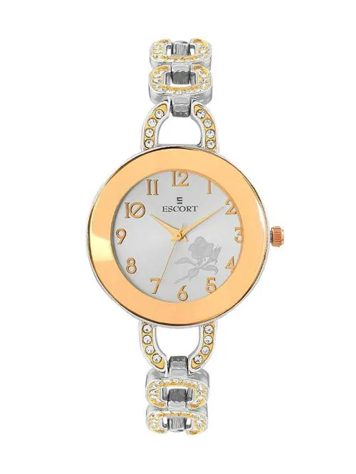 Escort Analog Silver Dial With Multicolor Strap Watch For Women (E 1750-2250 TM.6)