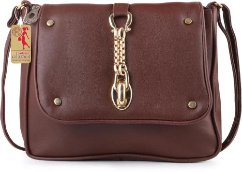 Ritupal Collection Women Brown Pu Sling Bag