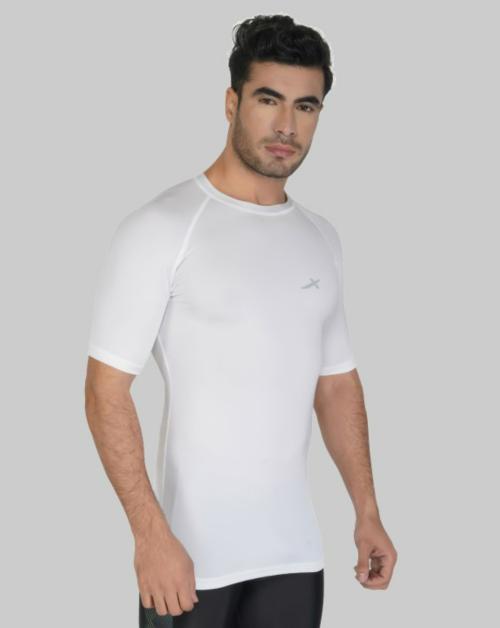 VECTOR X Men Black Solid Polyester Round Neck T-shirt