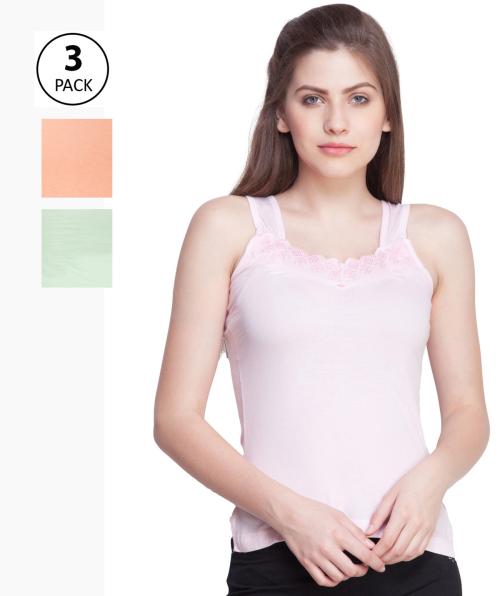 Dollar Missy Women Camisole Sajni Pack of 3 Multicolor