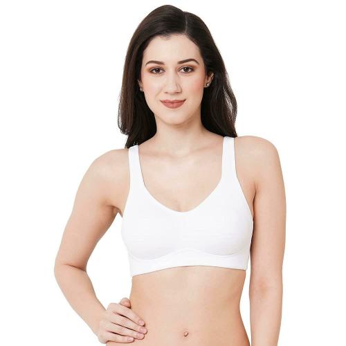 Planet Inner Women White Polycotton Bra (32C size)