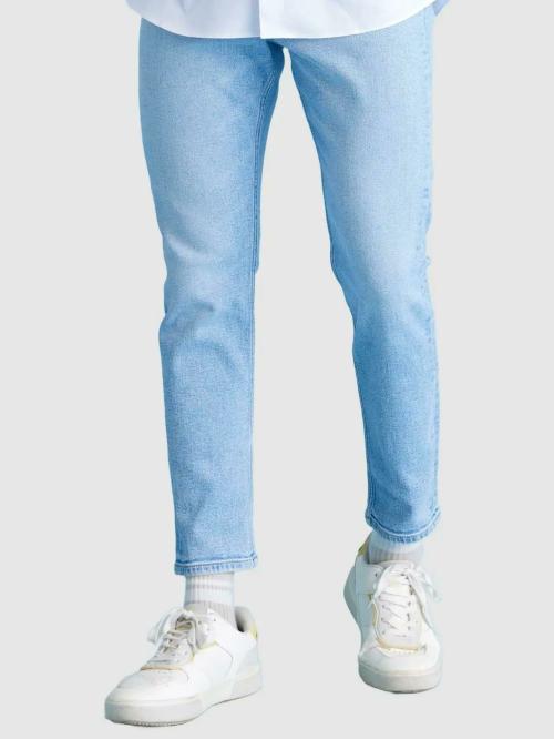 Celio Mens Blue Solid Jeans