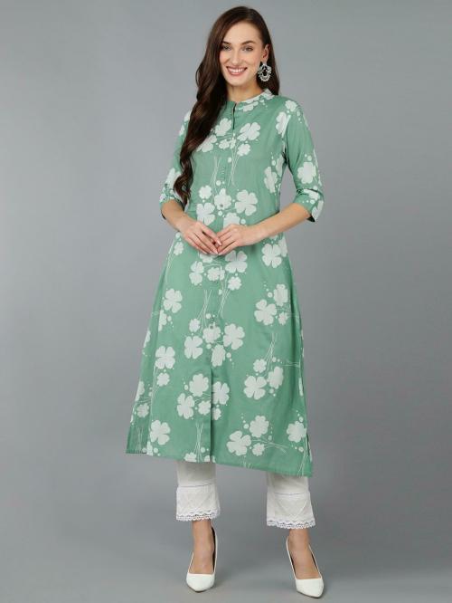Vaamsi Women's Cotton Floral Printed Kurta