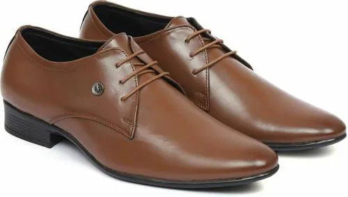 Field Care Men Lace-Ups Formal Shoes (Tan) - 7 UK