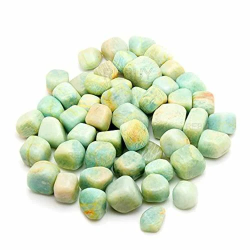 REBUY Natural Amazonite Tumbles Chakra Stone