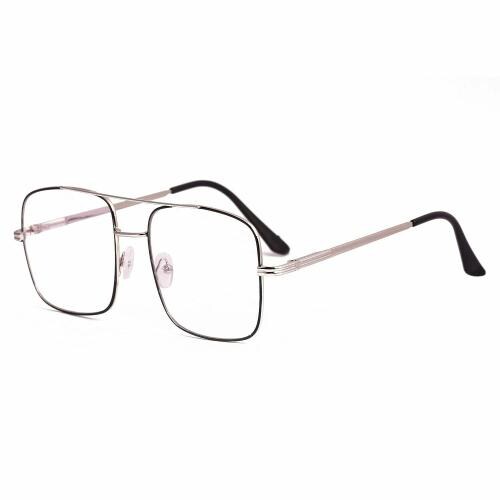 GAINX Transparent Square Unisex Optical Frame (Unisex) - Oversize Size