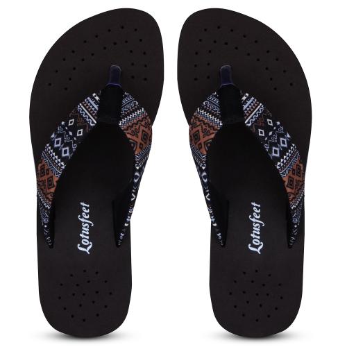 Lotusfeet Women Slipper Orthopaedic & Diabetic Comfortable Doctor Recommended Slipper 36Euro Brown