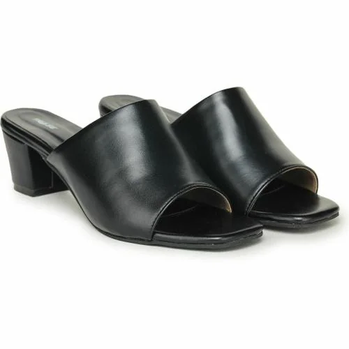 Trase Black Block Heel for Women