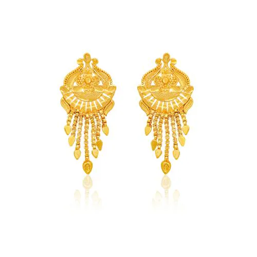 arch fashion Traditional Gold Platted Wedding Stud Earrings Collection ERG2009