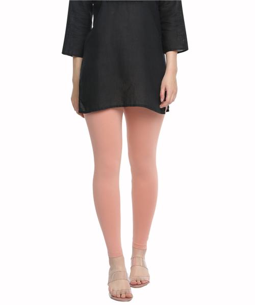 Dollar Women's Missy Pack of 1 Light Onion Color Slim fit Comfortable Ankle Length Leggings