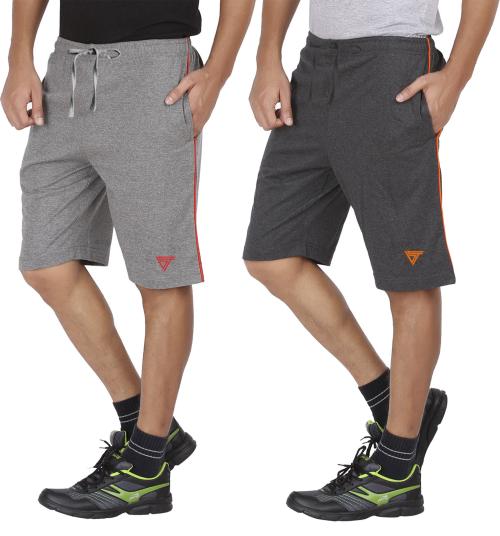 GWA Mens Piping Shorts With Side Pockets (Pack of 2)