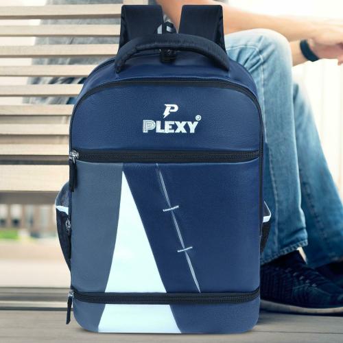 Plexy Navy Blue Polyester Laptop Backpack 30 L