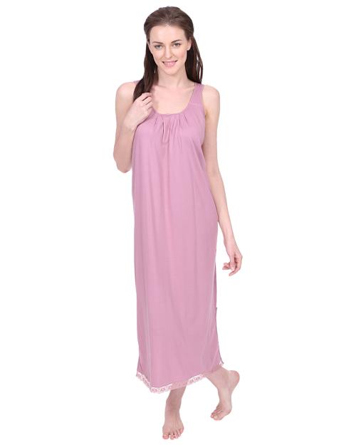 Red Rose - Long Cotton Camisole For Women - Camisole Nighty for Women - Nighty Slip