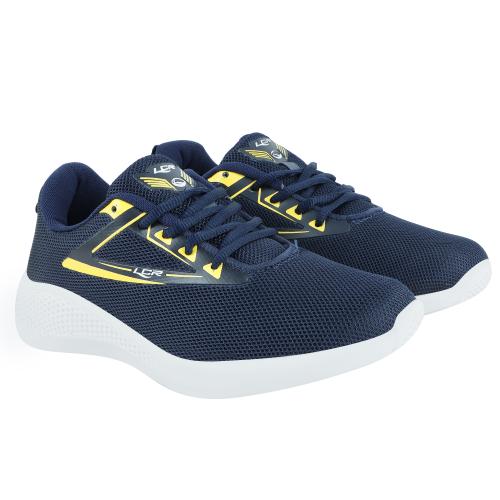 Lancer ACTIVE-103NBL-YLW Navy Yellow Sports Shoes