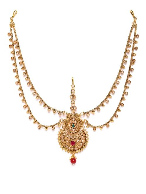 Buy Accessher Brass Jewellery GoldPlated Antique Embellished With