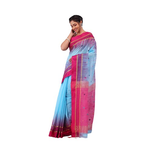 BiGikon Handloom Temple Cotton Saree