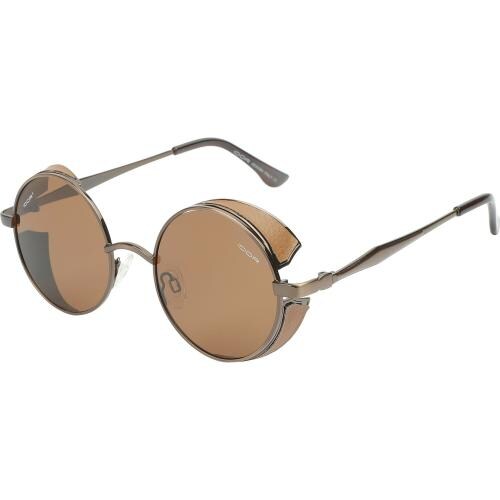IDOR UV Protection Full Frame Brown Round Sunglasses Men & Boys | 3362-C38
