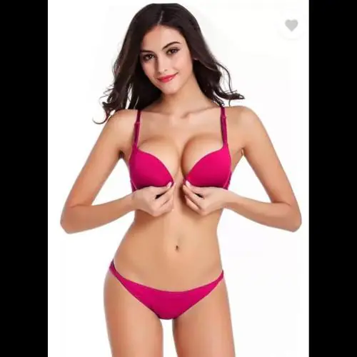 MAURNEE Women's Front Closure Bras Panty Set Sexy Lingeries for Honeymoon Bridal Lingerie Set Lace Padded Push up Bra Panty Sexy Lingerie Set Swimwear Bikini Set