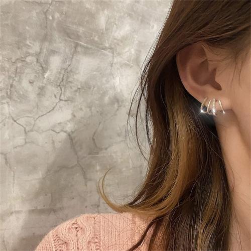 PolluxCraft Korean Earrings For Girl And Women /Gold Plated Stud Earrings Alloy Clip-on Earrings