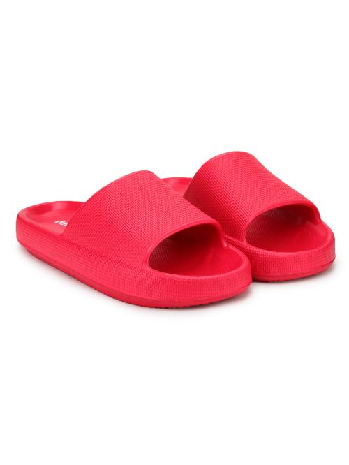 Density Red Stylish Slides for Men