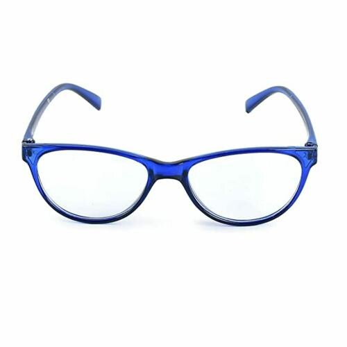 SAN EYEWEAR Blue Cut Cat-Eye Stylish Reading Glasses for Women (Blue, +1.75)
