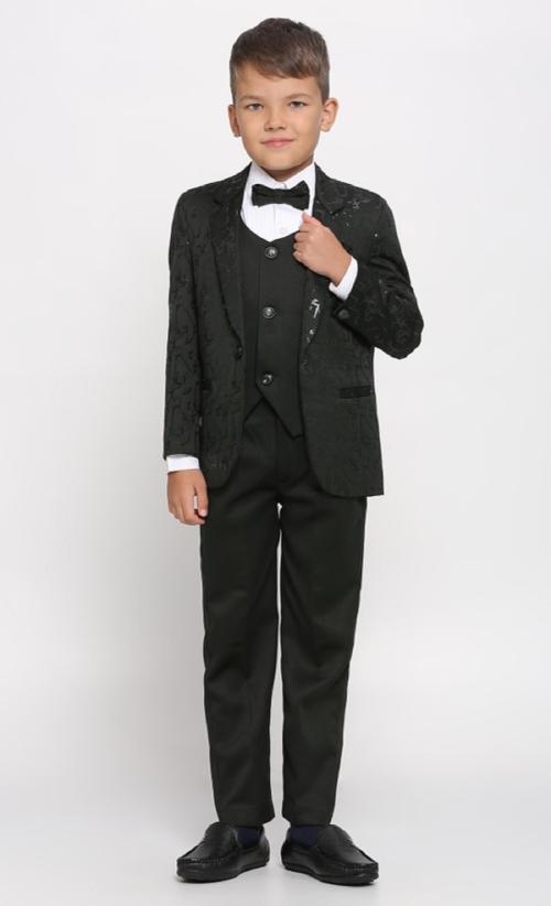 KIDS ISLAND Boys BOTTLE GREEN 5 Pcs Coat Suit 12 TO 13 Years Old