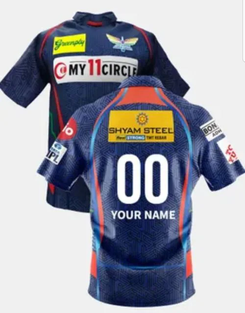 Galactik Lucknow super giants LSG IPL Fan jersey t shirt for men- L