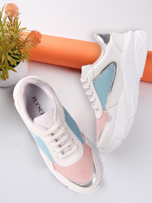 Flynce Comfortable Sneakers for Women and Girls | Fashion Sneakers for Girls | Womens Shoe | Girls Shoe| Casual Snekaers for Women and Girls | Lightweight Sneakers for Women and Girls | Women's Sneakers | Girls Sneakers - 8011-Multicolor-40
