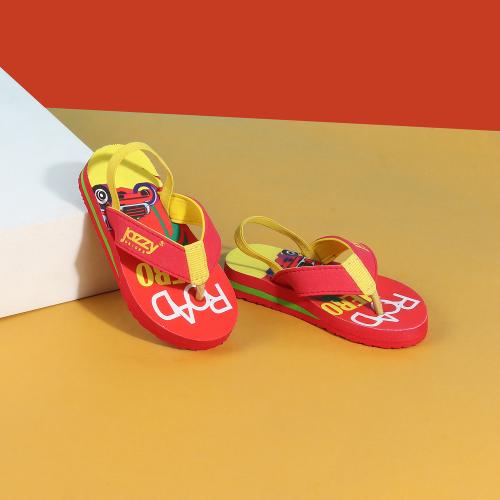 Jazzy Juniors Red Flip Flops for Boys & Girls