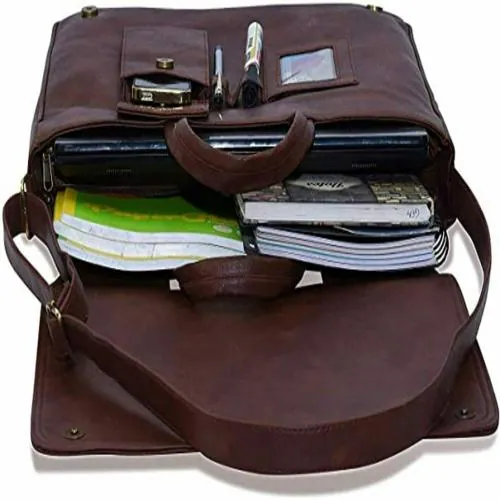 Buy DN Enterprises Leather Handmade Unisex Bag Cross Over Shoulder