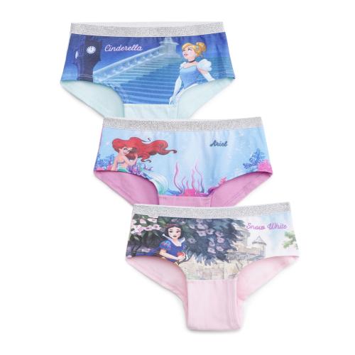 Charm N Cherish Girls Disney princess Printed Hipster Briefs - Pack of 3